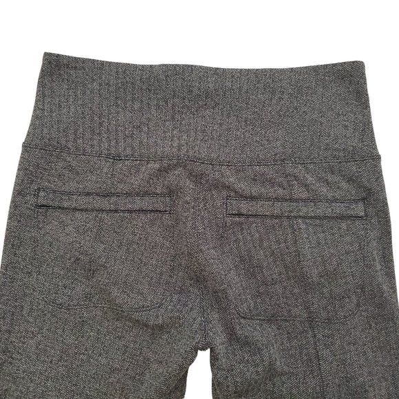 Athleta Sz Sm (Unstretched Meas 26x25 11") Delancey Herringbone Gray Tights A17 - Picture 6 of 11